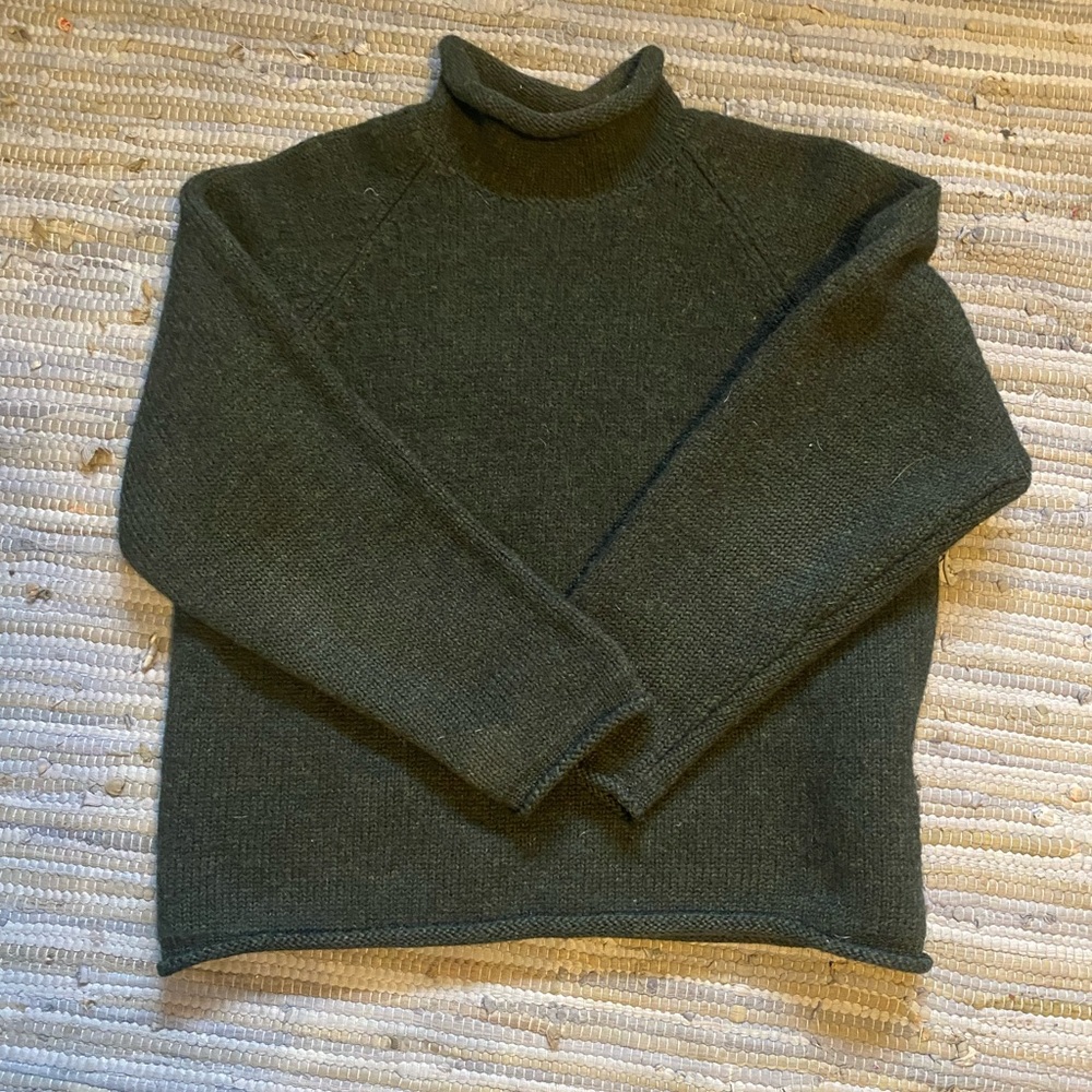 J Crew Roll Neck Wool Sweater